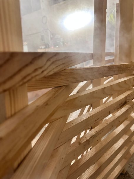 Gedämpft und in Form gebracht