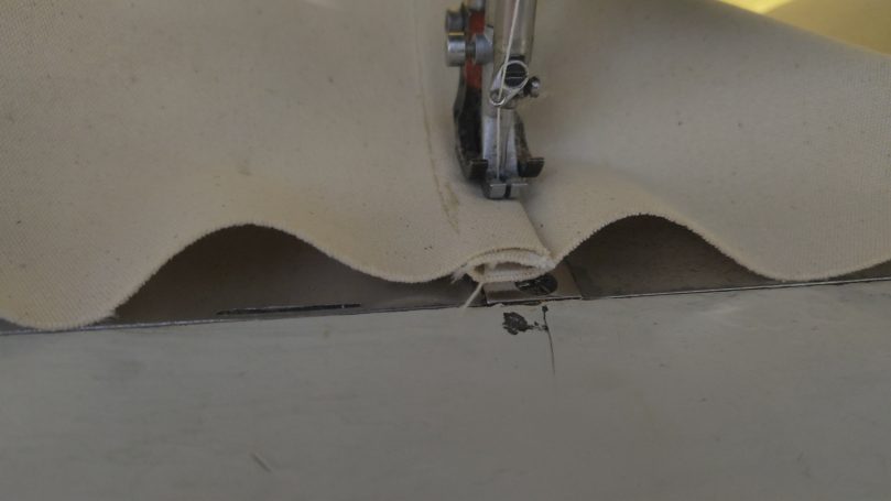 Außentuch: 500g-Baumwoll-Polyester, flammhemmend